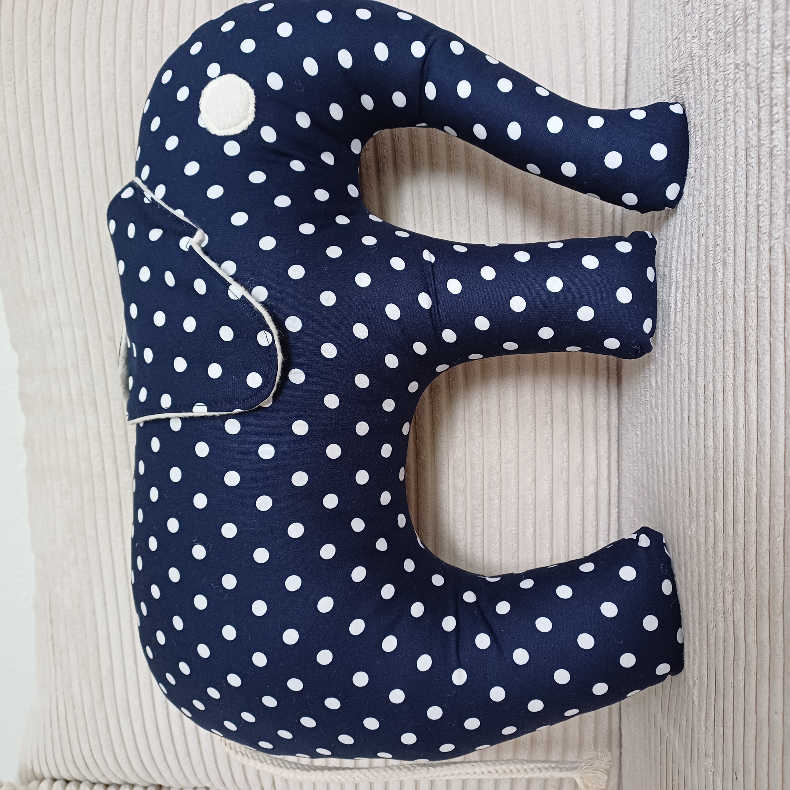 Nackenkissen Elefant Dunkelblau